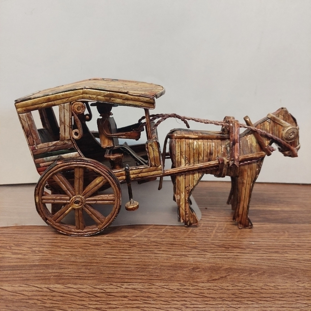 Vintage Philippines Handmade Passenger Transport Cart